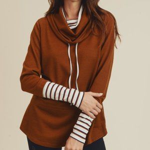 Cowl neck sweatshirt